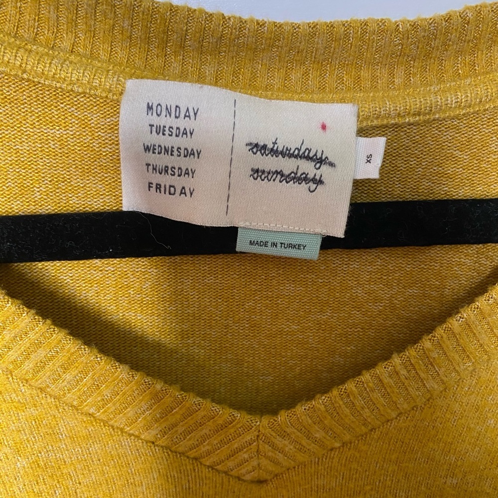 Anthropologie Saturday Sunday marigold sweater - Picture 4 of 5
